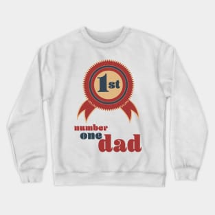 Number 1 Dad Crewneck Sweatshirt